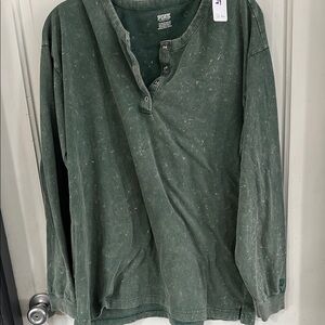 Victoria's Secret PINK Green Shirt